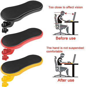 KARTUNBOX Arm Wrist Rest Support - Computer/ Table Desk and Chair Dual Purpose Attachable for
