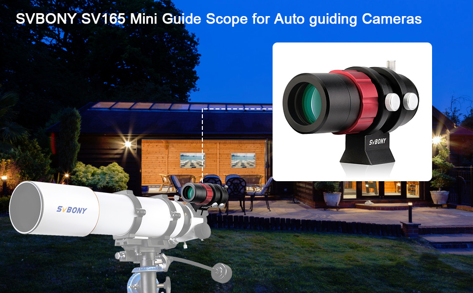 SVBONY SV165 Mini Guide Scope 30mm F4 Finder Scope Guide Scope for SV305 Pro ZWO QHY Orion Auto