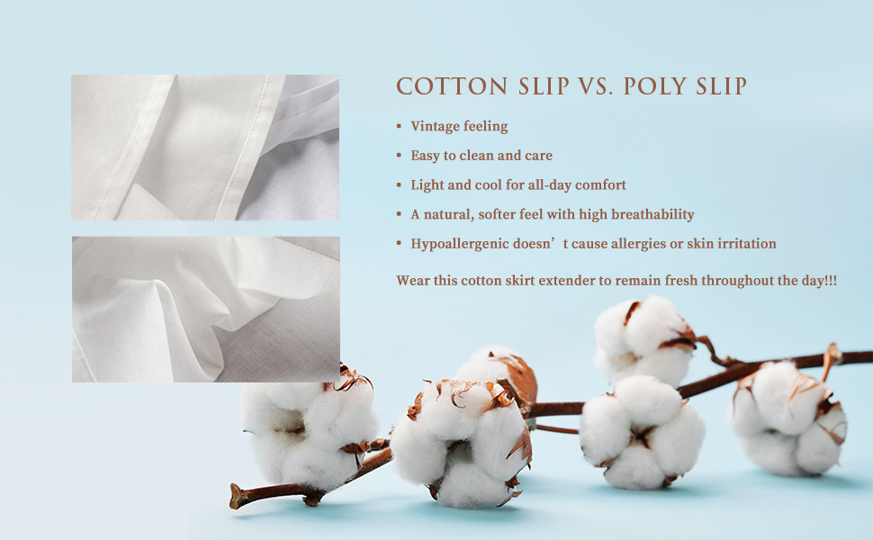 cotton half slips