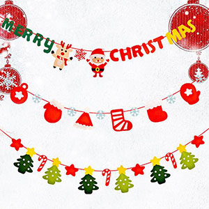 Amazon | クリスマスガーランド クリスマス飾り 5種類&3m ガーランド