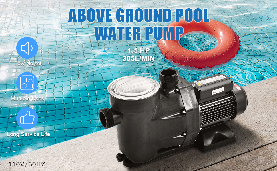 Goplus 1.5HP Swimming Pool Electric Pump Water Pump SPA DC