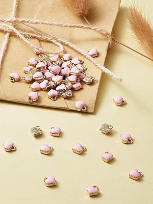 Ciondolo a forma di cuore smaltato nero