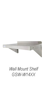 Amazon.com: GSW Stainless Steel Commercial Wall Mount Shelf