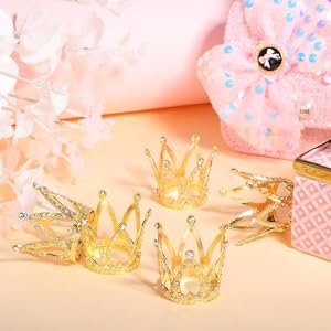 ♡２点　希少なペア♡　フランスアンティーク　小さな冠　王冠　クラウン　ティアラ ♡2点 希少なペア♡ フランスアンティーク 小さな冠 王冠
