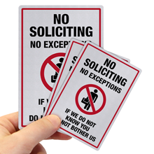 No Soliciting Labels