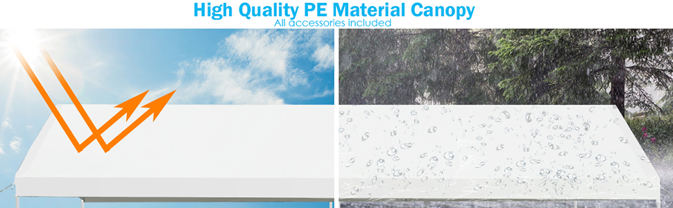 UV-proof and waterproof, suitable fpr all weather