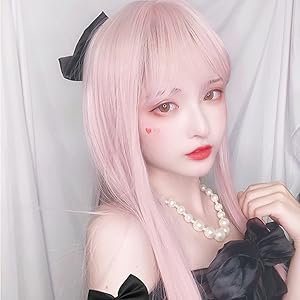 Amazon.co.jp: 原宿風 GAL系 ロリータウィッグ ピンク