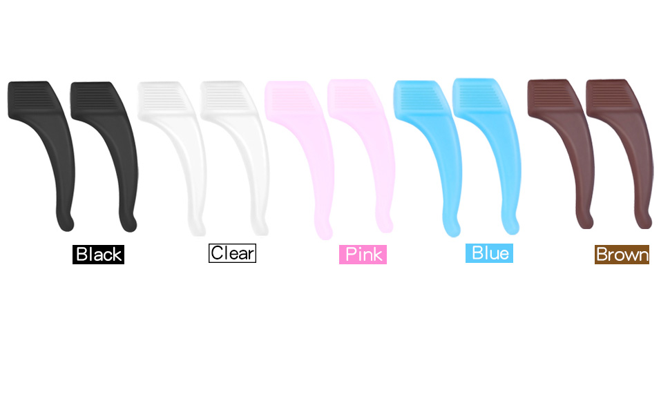 SMARTTOP AntiSlip Eyeglass Ear Grips Hook, Comfortable Silicone