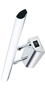 Luxvista 9W 57CM Ángulo Ajustable Aplique Espejo Baño Led ...