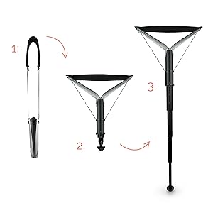 SITPACK ZEN X Carbon アウトドアチェア Sitpack ZEN X - Portable Stool (All Black)