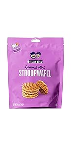 belgian boys dutch caramel mini stroopwafel