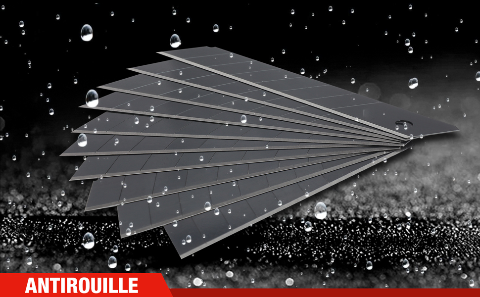 WORKPRO Lot De 5 Cutters Professionnels, Couteau Utilitaire Rétractable 18mm, Couteau De Graphique Avec Lame En SK5 (20 Lames De Rechanges Compris), Idéales Pour Couper Les Papiers, Les Cartons 16 5