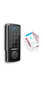 bluetooth fingerprint keyless entry door lock
