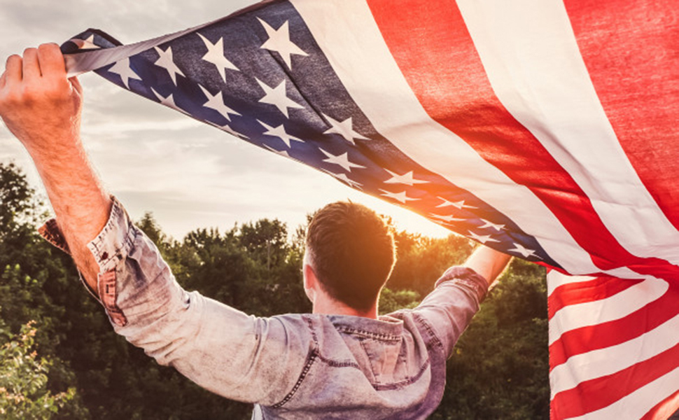 5 6 ft stainless steel flag pole kit with bracket for American flag outdoor house porch 3x5 flagpole