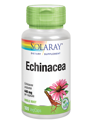 Solaray Echinacea Purpurea Root 440 mg Healthy Immune & Respiratory Function Support 100 VegCaps