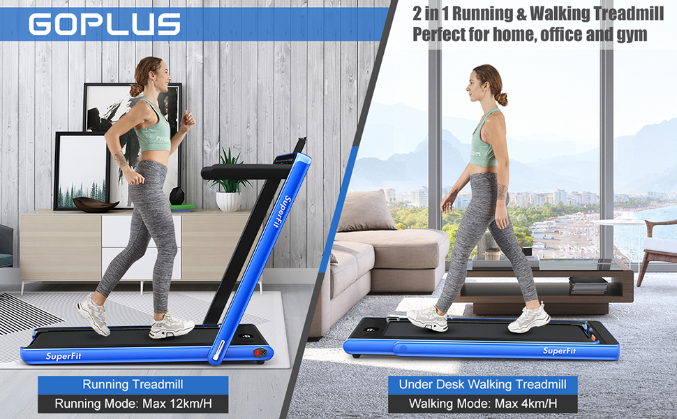 2 in 1 Folding Treadmill