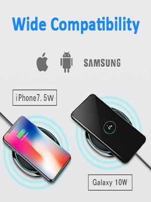 nanami qi wireless charger for iphone and samsung