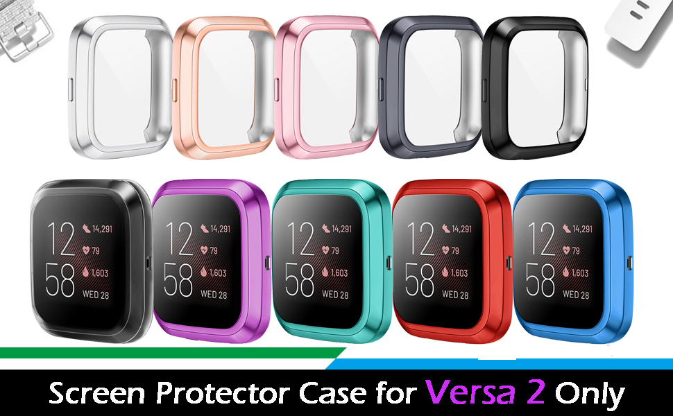 KIMILAR Screen Protector compatible with Fitbit Versa 2, (4 Pack) Soft