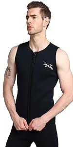 diving vest top women men neoprene suit top vest kayaking surfing canoeing suit top wet suit vest