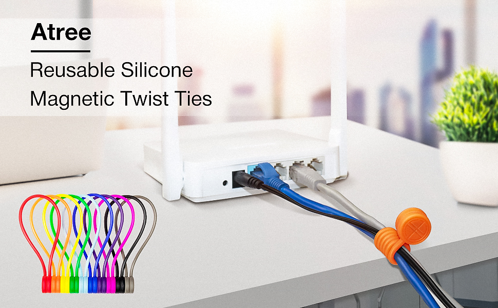 Atree Reusable Silicone Cable Twist