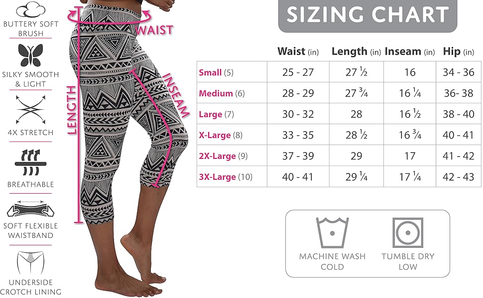 Sexy Basics Sizing Chart