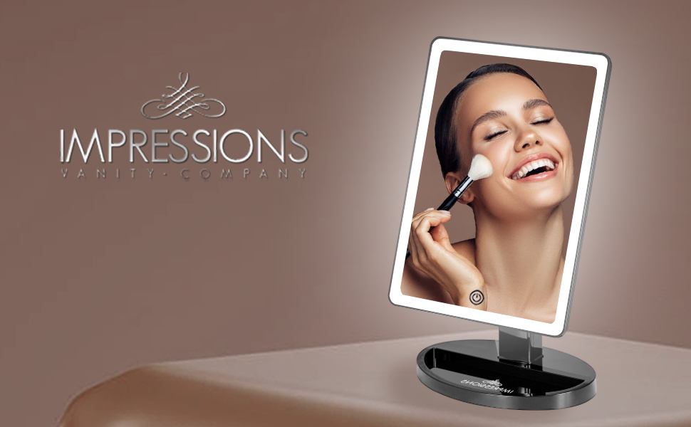 Impressions Touch Ultra Makeup Mirror with Dimmable LED Lights, Vanity