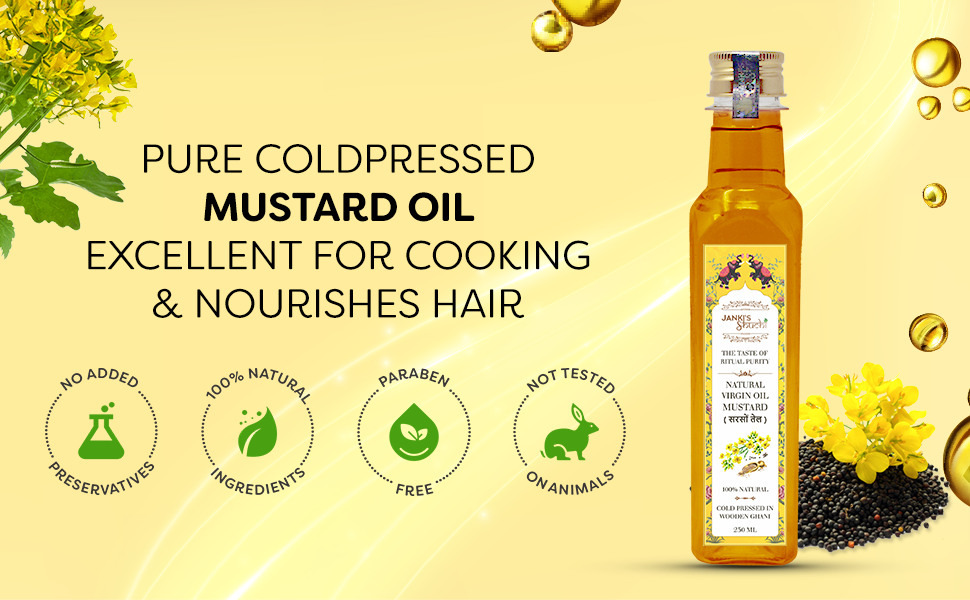 Janki's Shuchi Natural Cold Pressed Mustard Oil by Janki's Shuchi