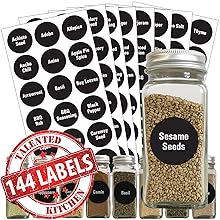 chalkboard spice labels