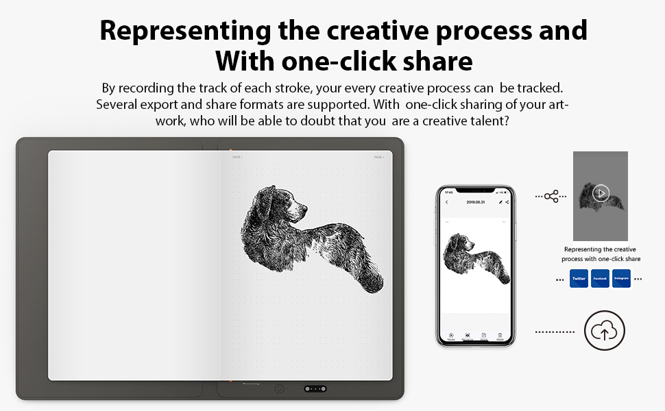 XPPen Paper Tablet Note Plus NoteTaking Tablets, Smart Notepad