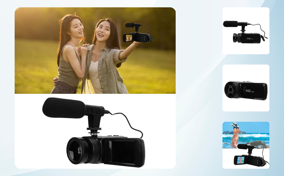 1080P Video Camera, 16MP 16X Digital Zoom Vlogging Camera