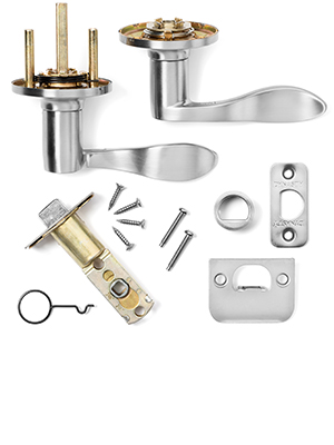 dynasty hardware heritage door lever satin nickel parts