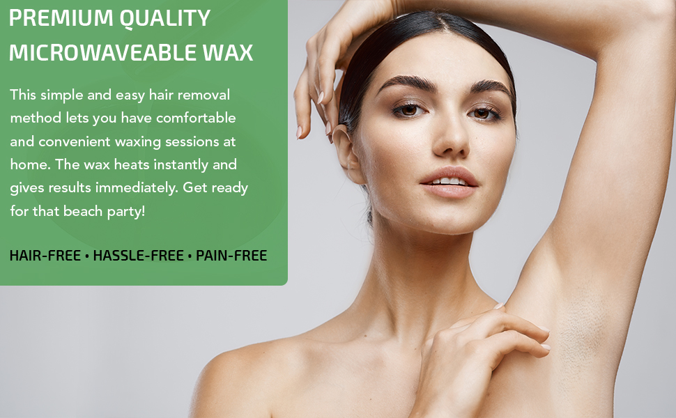 Dermawax 300 grams Jar of Hot Depilatory Film Wax Heating in the