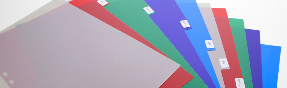 3-Ring Binder Dividers with 10 Color Tabs