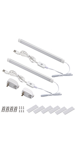 2pack 3color Temperature LED Cabinet Strip Lights