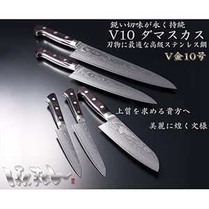 【新品・未使用】白雲之作 筋引き包丁 27cm（ダマスカス）箱付き keijin_10152