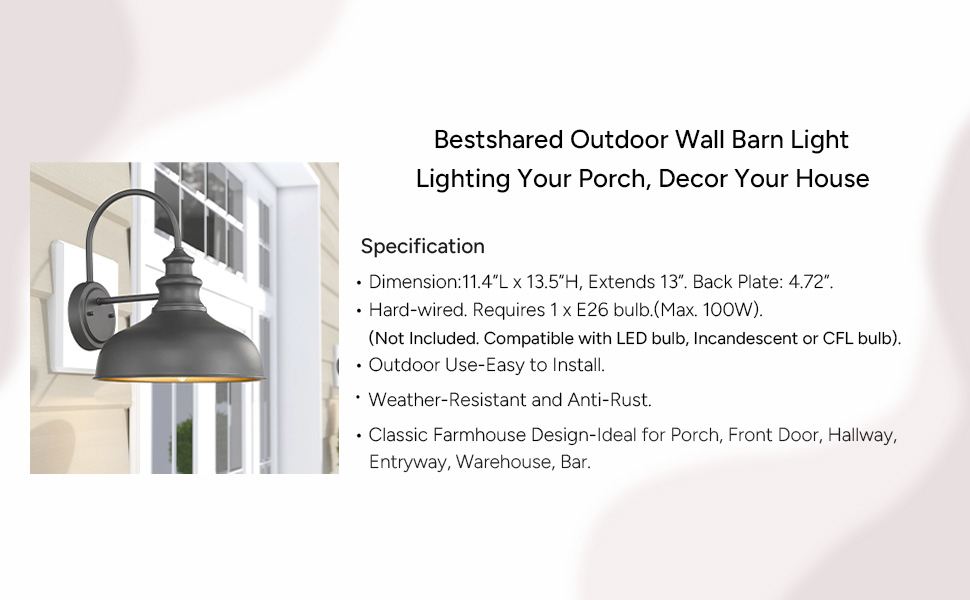 gooseneck barn light