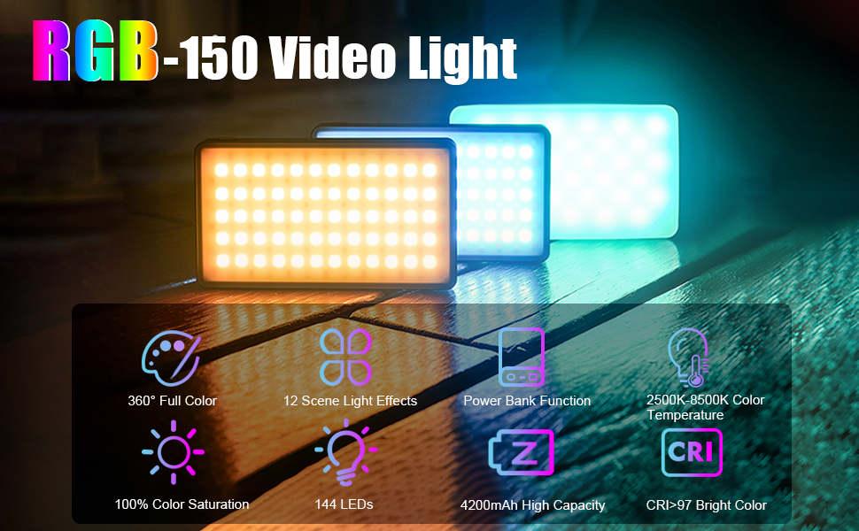 on-camera video lights lume cube video conference lighting zoom lighting for computer laptop 