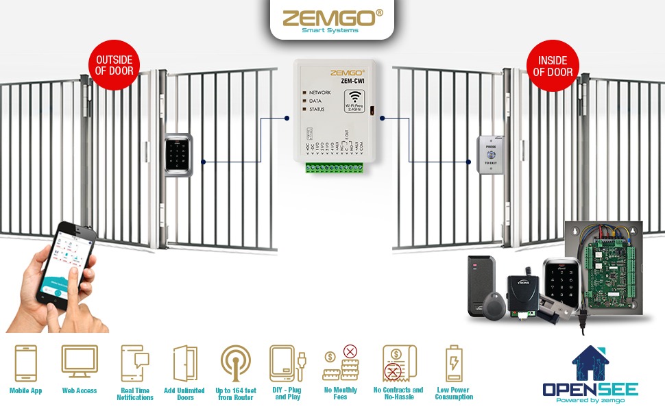 door locks magnetic lock hidden wifi remote electromagnetic mag cloud remotely control access system