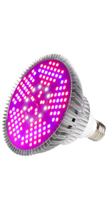 Amazon Com 100w Led Grow Light Bulb Full Spectrum Plant Light Bulb With 150 Leds For Indoor Plants E26 E27 Socket Grow Lamp For Hydroponic Indoor Garden Greenhouse Succulent Veg Flower Patio Lawn Garden