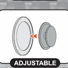 Blind spot mirror and plastic base showing adjustable blindspot mirrors for car