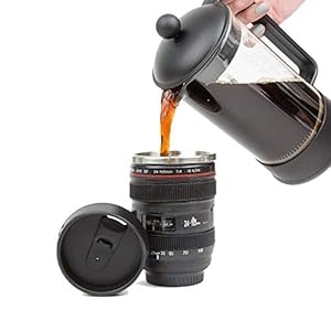 Stainless Steel Travel Thermos Camera Lens Coffee Tea Cup