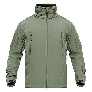 KEFITEVD Fleece Jacke Herren Angeljacke