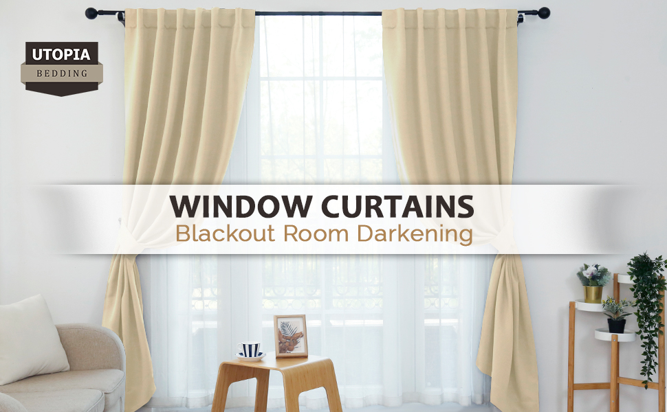 Curtains Blackout Room Darkening And Thermal Insulating Window