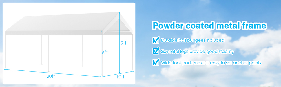 power coated metal frame