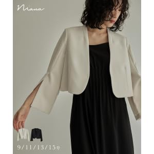 【美品】Flolia◆スリット袖ショート丈ノーカラージャケット◆ブラック９号 楽天市場】スリットスリーブノーカラージャケット フォーマル