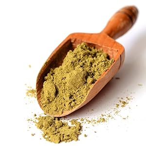 Hemp Protein Powder On A Scoop
