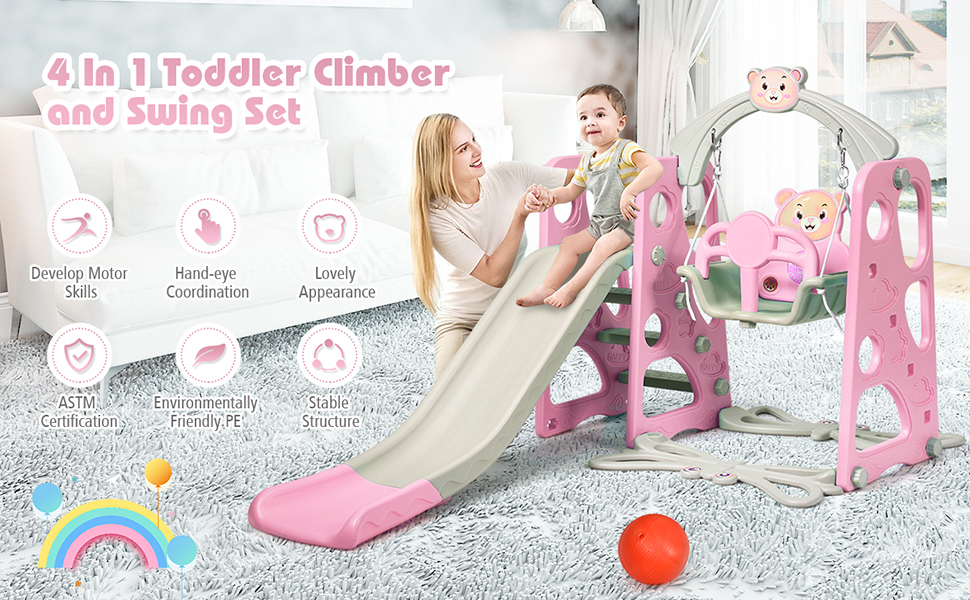 toddler swing and slide