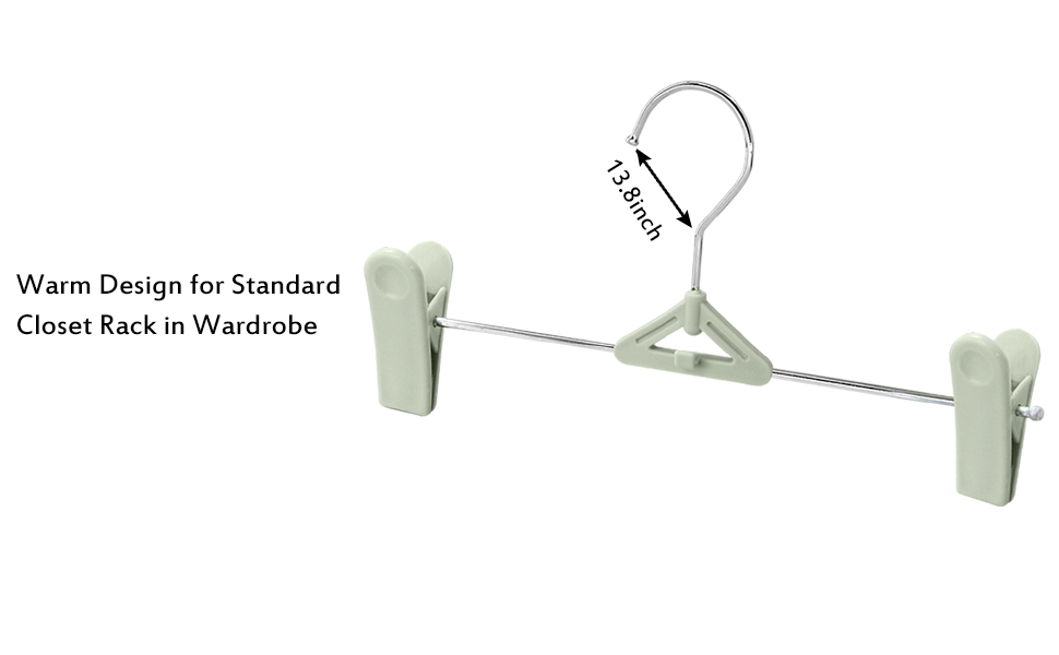 Skirt Hangers with Clips Pant Hangers with Clips Stackable Slim Plastic Pants