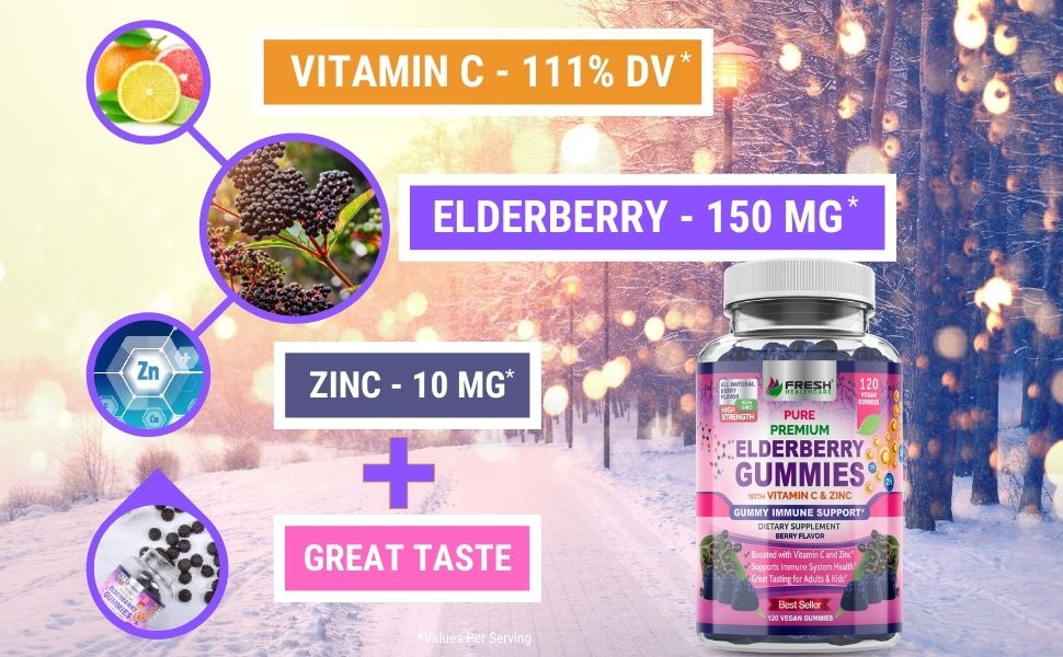 best elderberry gummies supplement immune support vitamins zinc supplements c syrup sambucol black