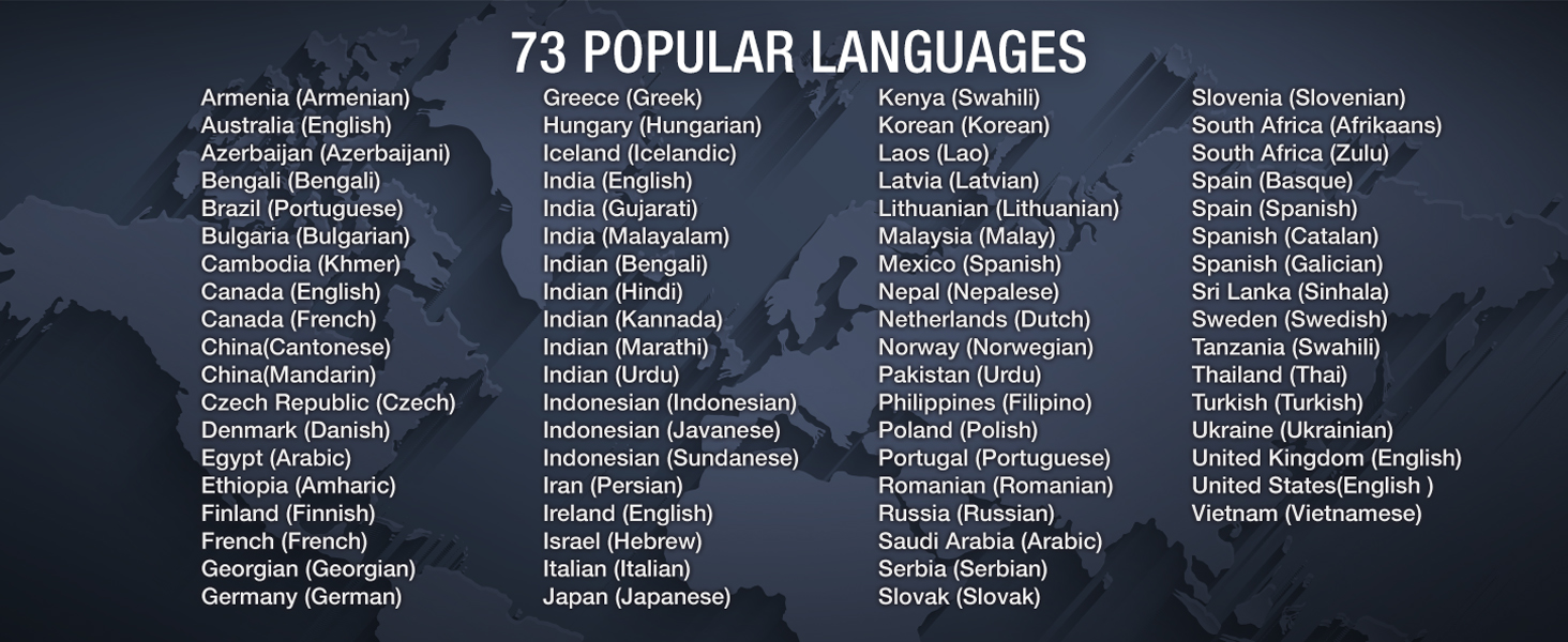 Various Languages